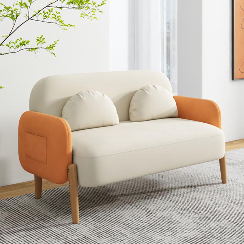 Nordic Mixed Color Flannel Sofa
