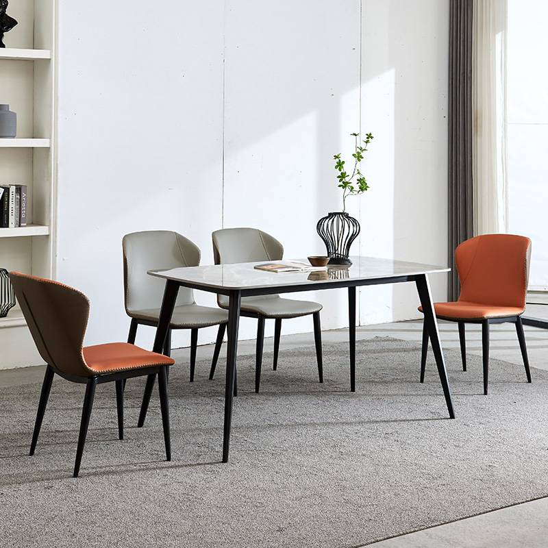Light Luxury Style Minimalist Dining Table Chair