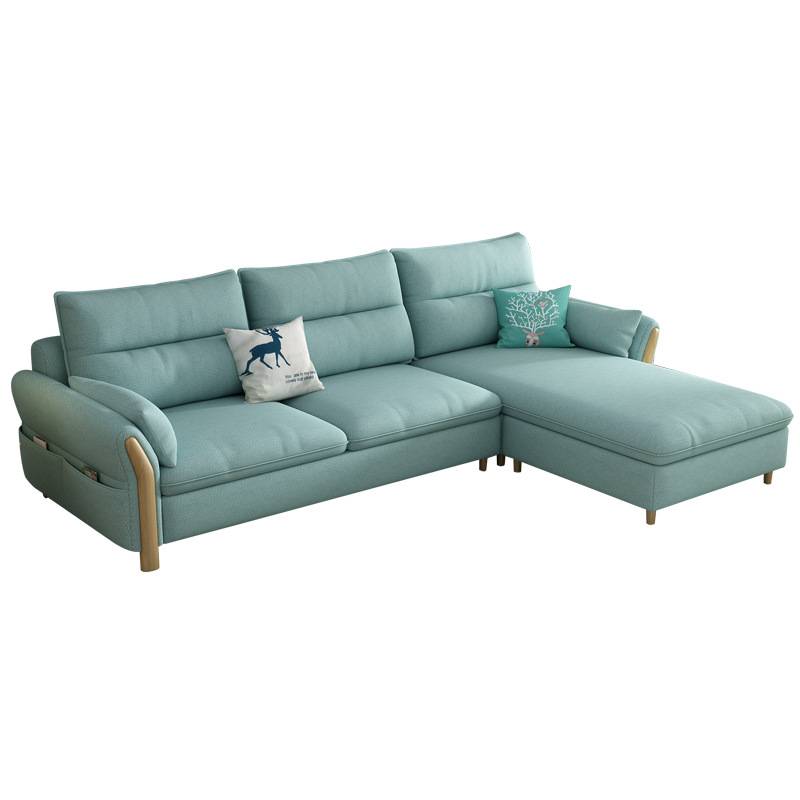 Simple Nordic Style Fabric Chaise Longue Sofa