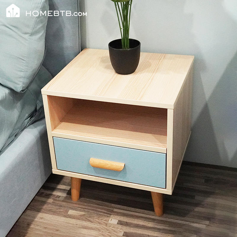 Modern Simple Wooden Bedside Table