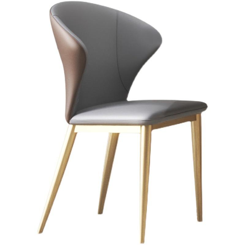 Light Luxury Style Minimalist Leather Dining Dressing Chair