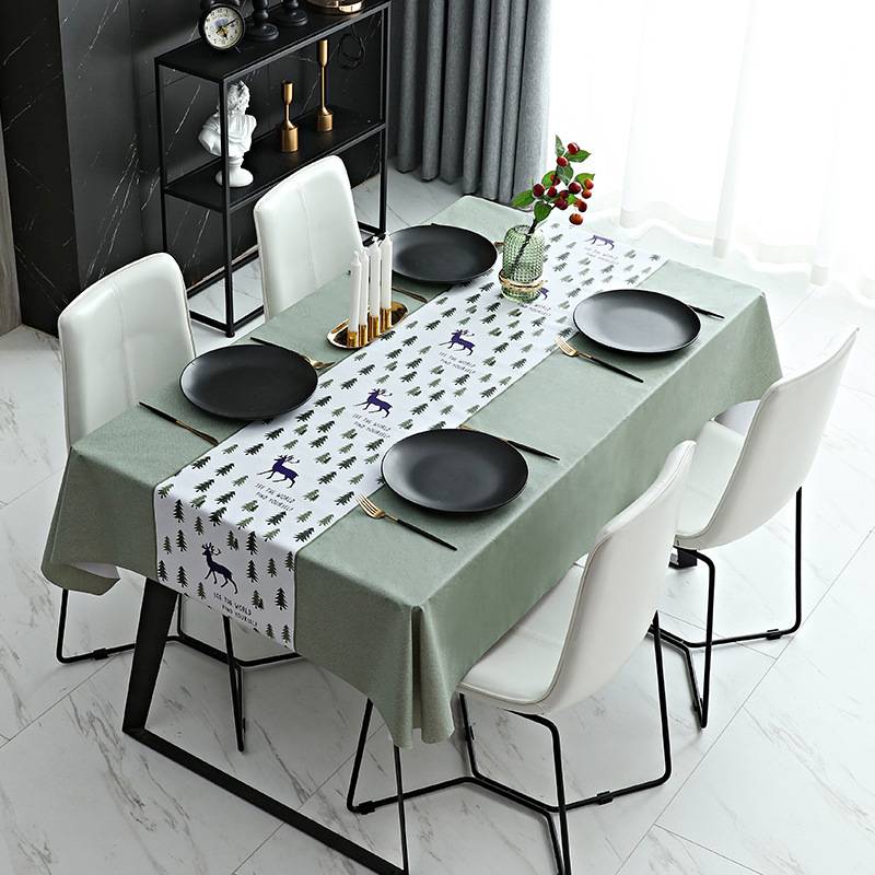 Simple Nordic Style PVC Square Tablecloth (Pattern)