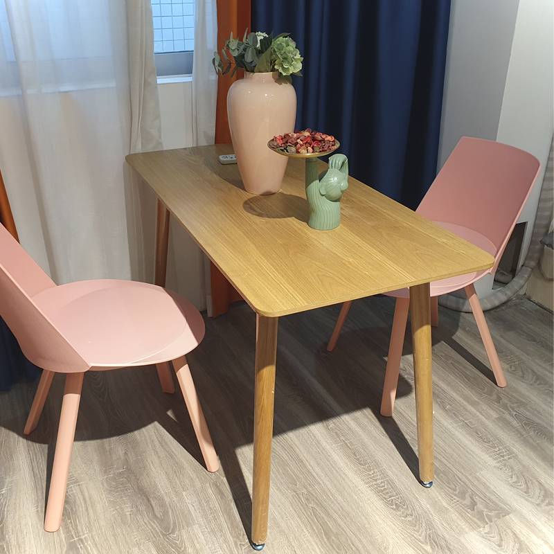 Simple Wood Square Dining Table