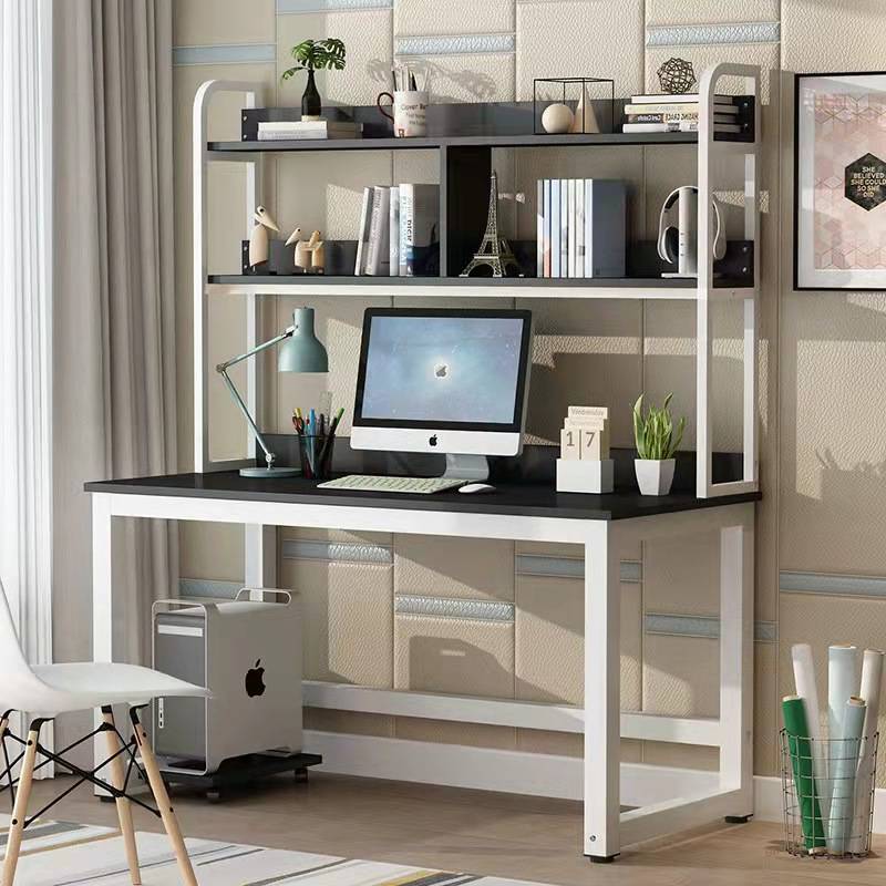 Home Office Desk Table Computer Desk （With Bookshelf）