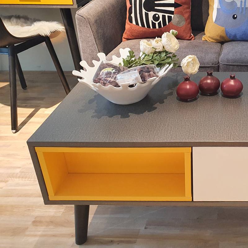 Nordic  Black Color Matching Coffee Table