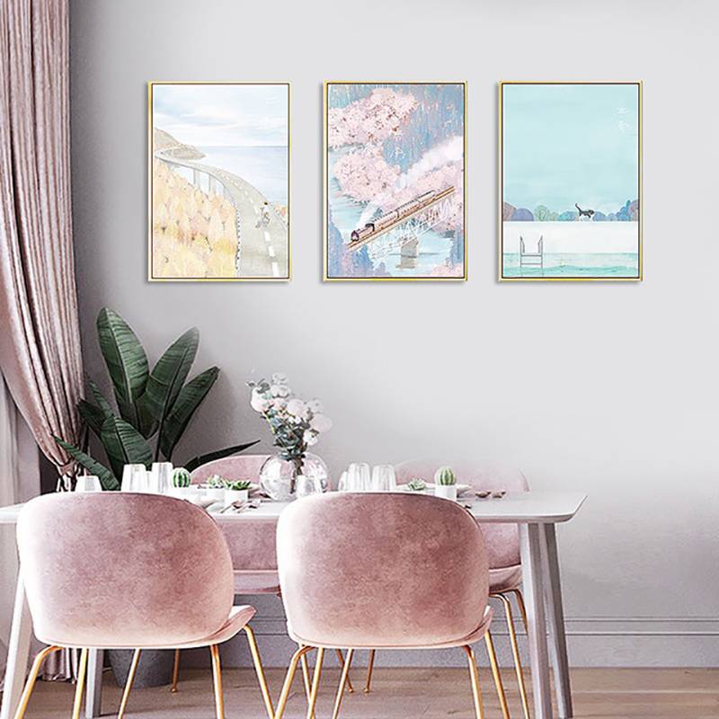 Nordic Style Light Luxury Hanging Painting 24 Solar Terms In Spring