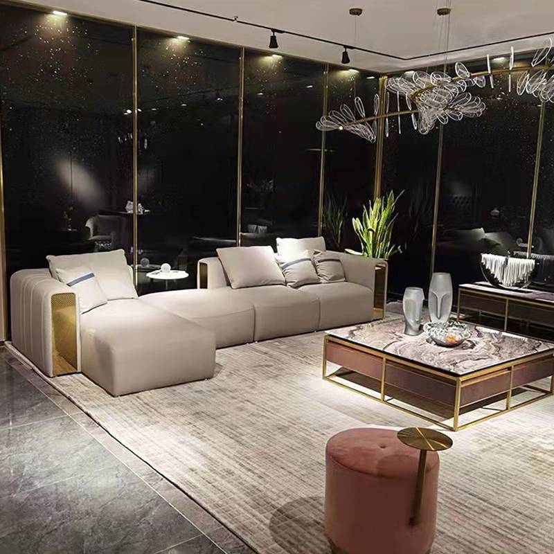 Modern Light Luxury Italian Chaise Longue Sofa