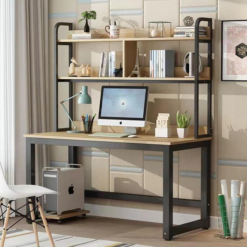 Home Office Desk Table Computer Desk （With Bookshelf）