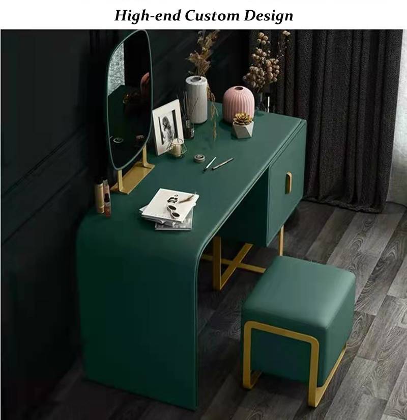 Dark green deals dressing table